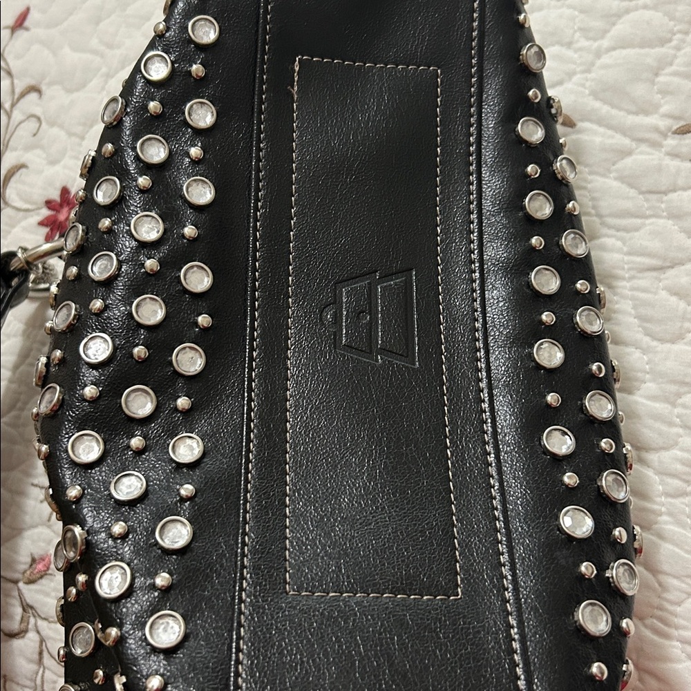 Studded Black Handbag - Picture 4 of 9